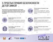 5 простых правил безопасности детей зимой